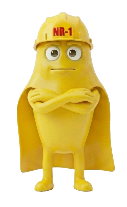 Mascote NR-1 da plataforma MenteNR1