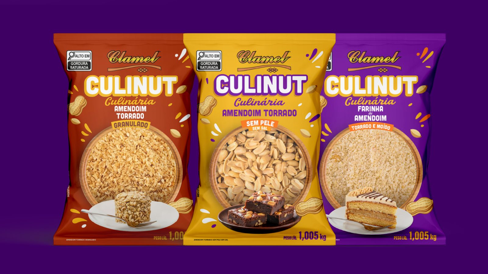 Linha Culinut de amendoim para culinária (Clamel), desenvolvimento de produto pela AMO