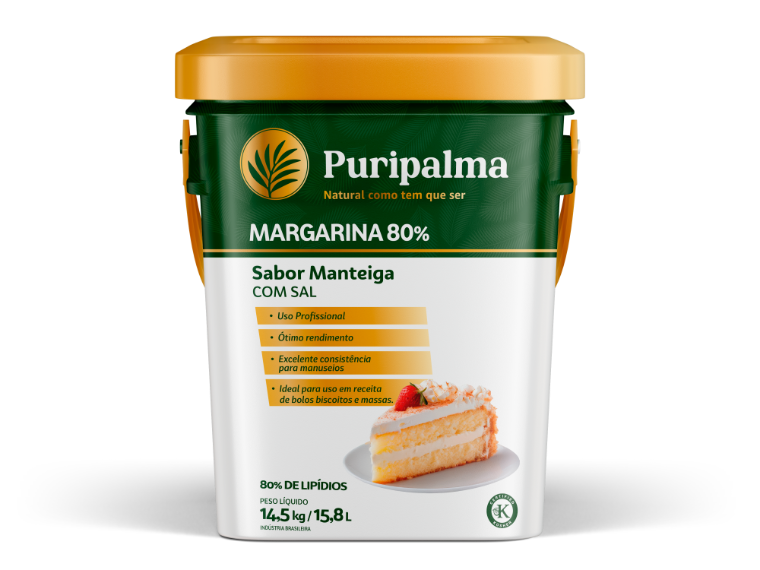 Puripalma Margarina 80% sabor manteiga com sal