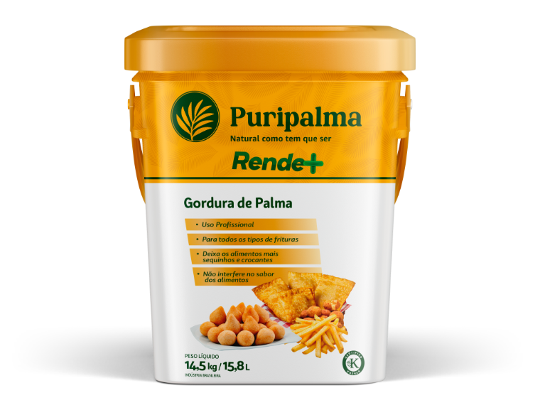 Balde Puripalma Rende+ Gordura de Palma para uso profissional